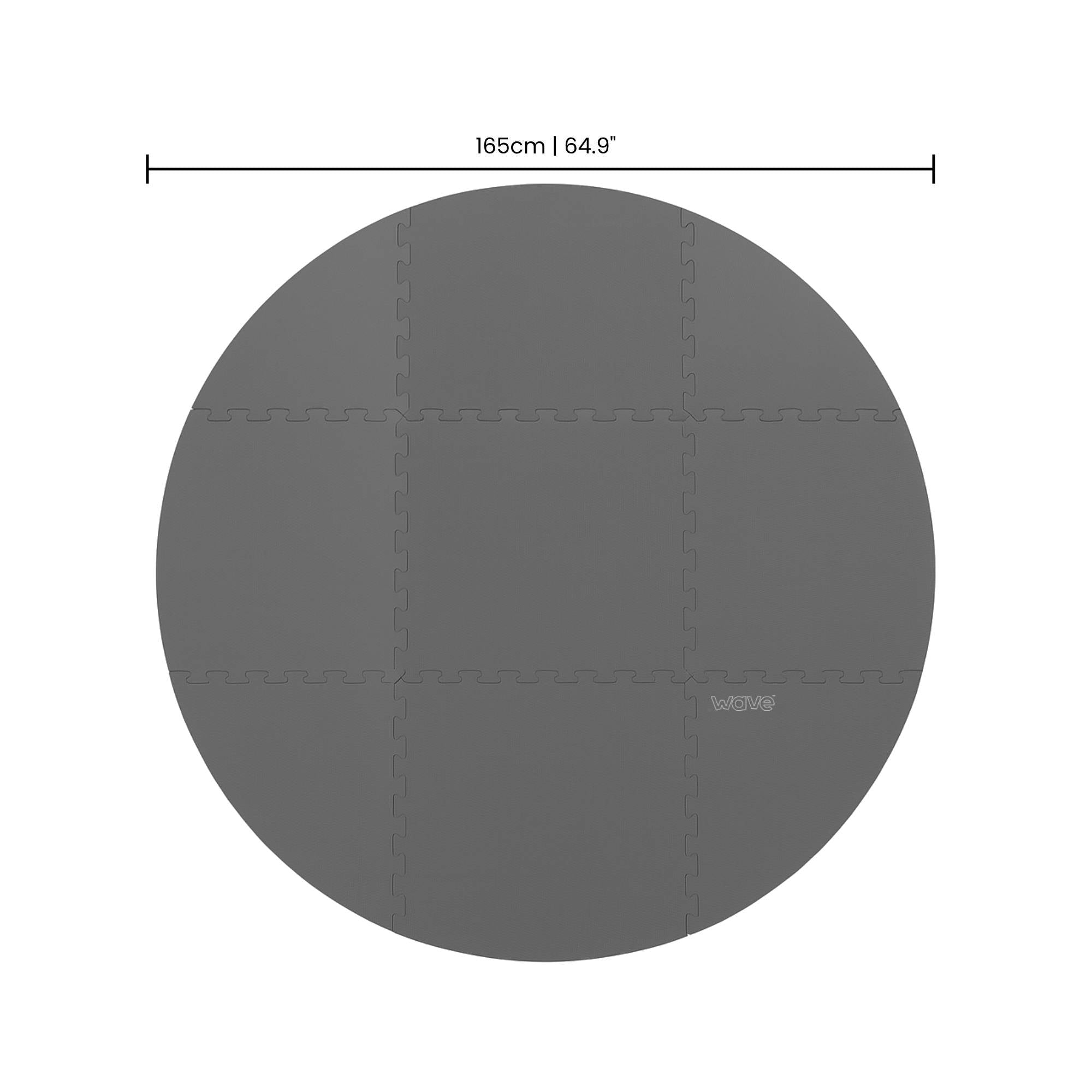 Insulating Floor Foam Mat | Round | 9 Pieces Mats Wave Spas