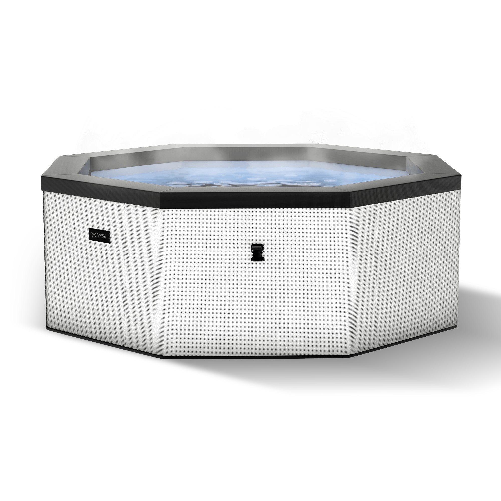 Como | 6-Person Eco Foam Hot Tub | Built-In Integrated Heater Eco Foam Spas Wave Spas Pebble White Standard 6 Person | 77x27"