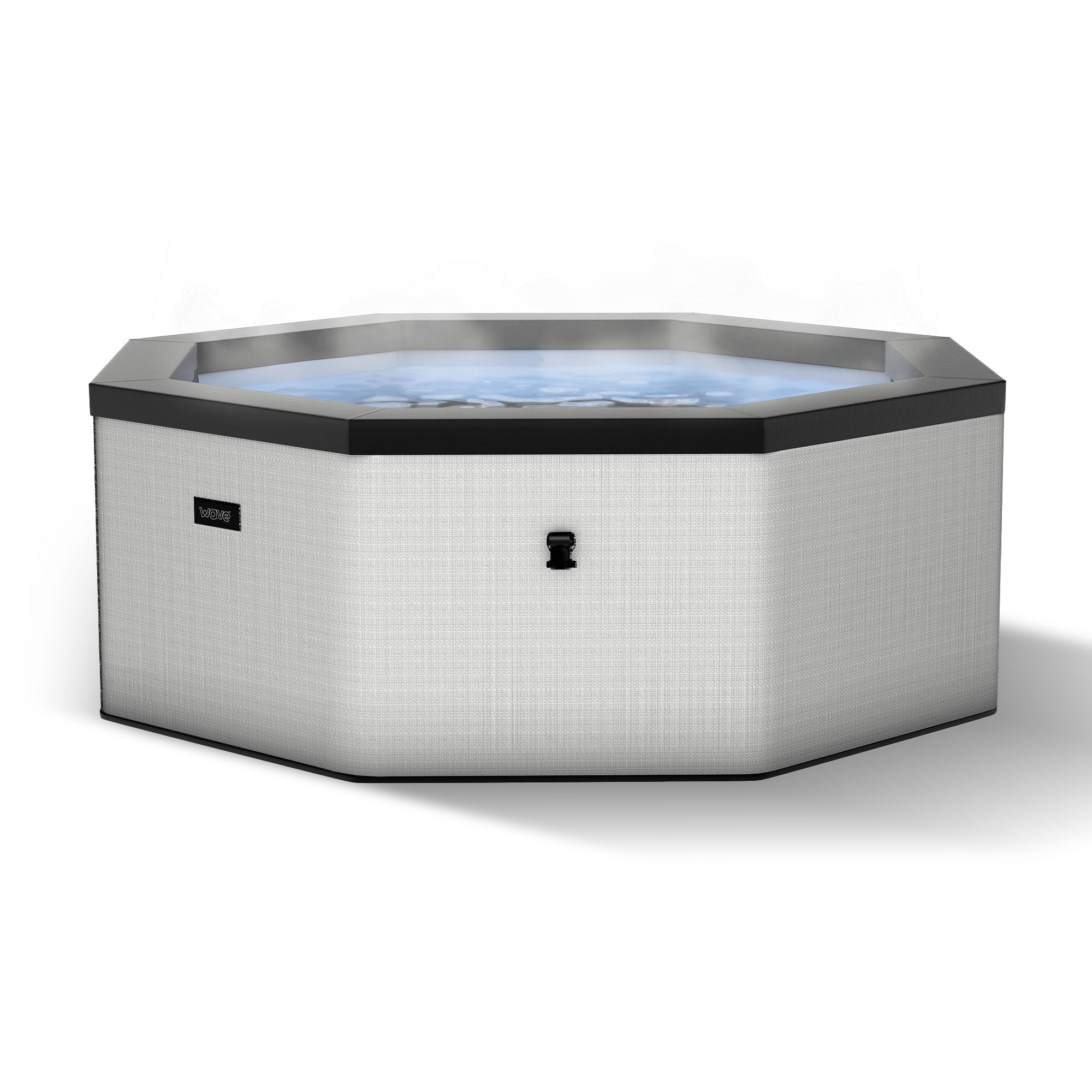 Como | 6-Person Eco Foam Hot Tub | Built-In Integrated Heater Eco Foam Spas Wave Spas Graphite Gray Standard 6 Person | 77x27"