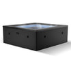 Garda | 4/6-Person Eco Foam Hot Tub | Built-In Integrated Heater Eco Foam Spas Wave Spas Charcoal Black Standard 4 Person | 63x27"