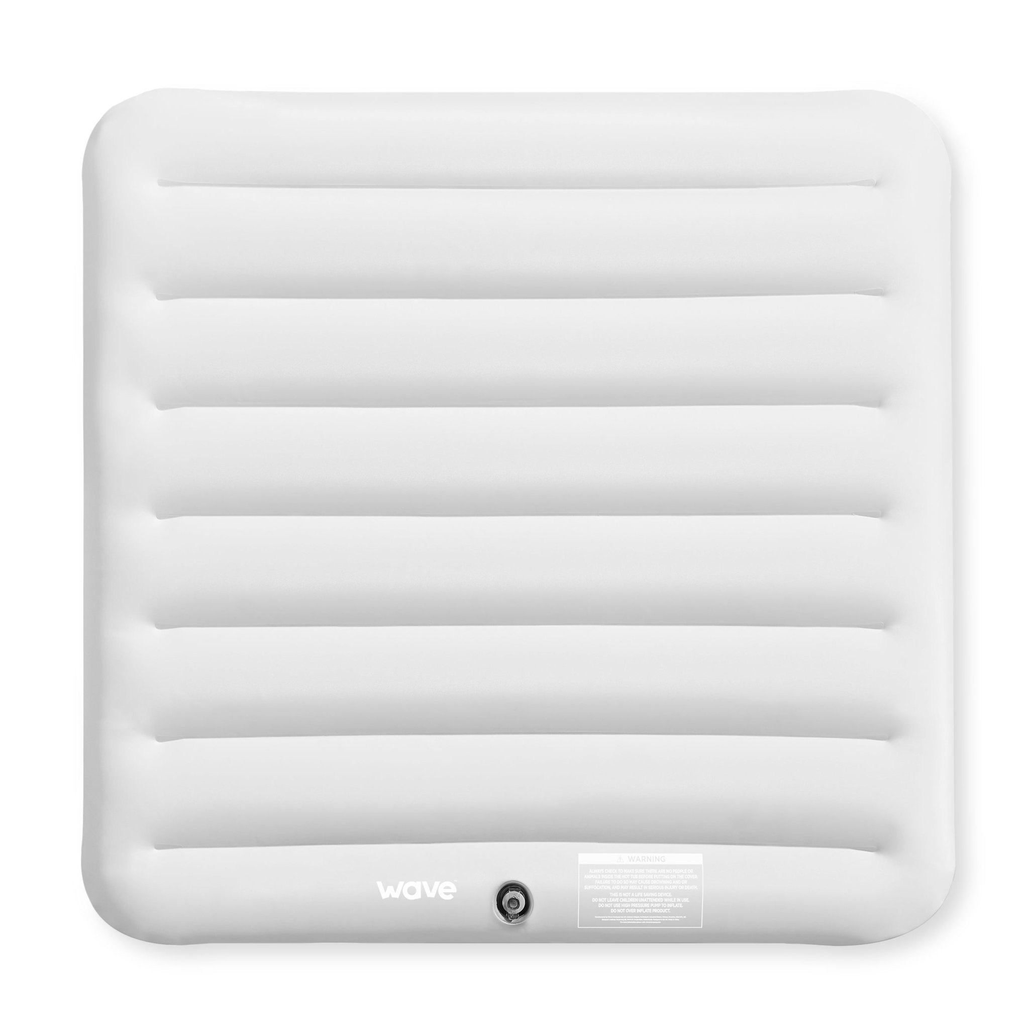 Thermally Efficient Inflatable Cover | Square | 4/6 Person | White Inflatable Covers Wave Spas