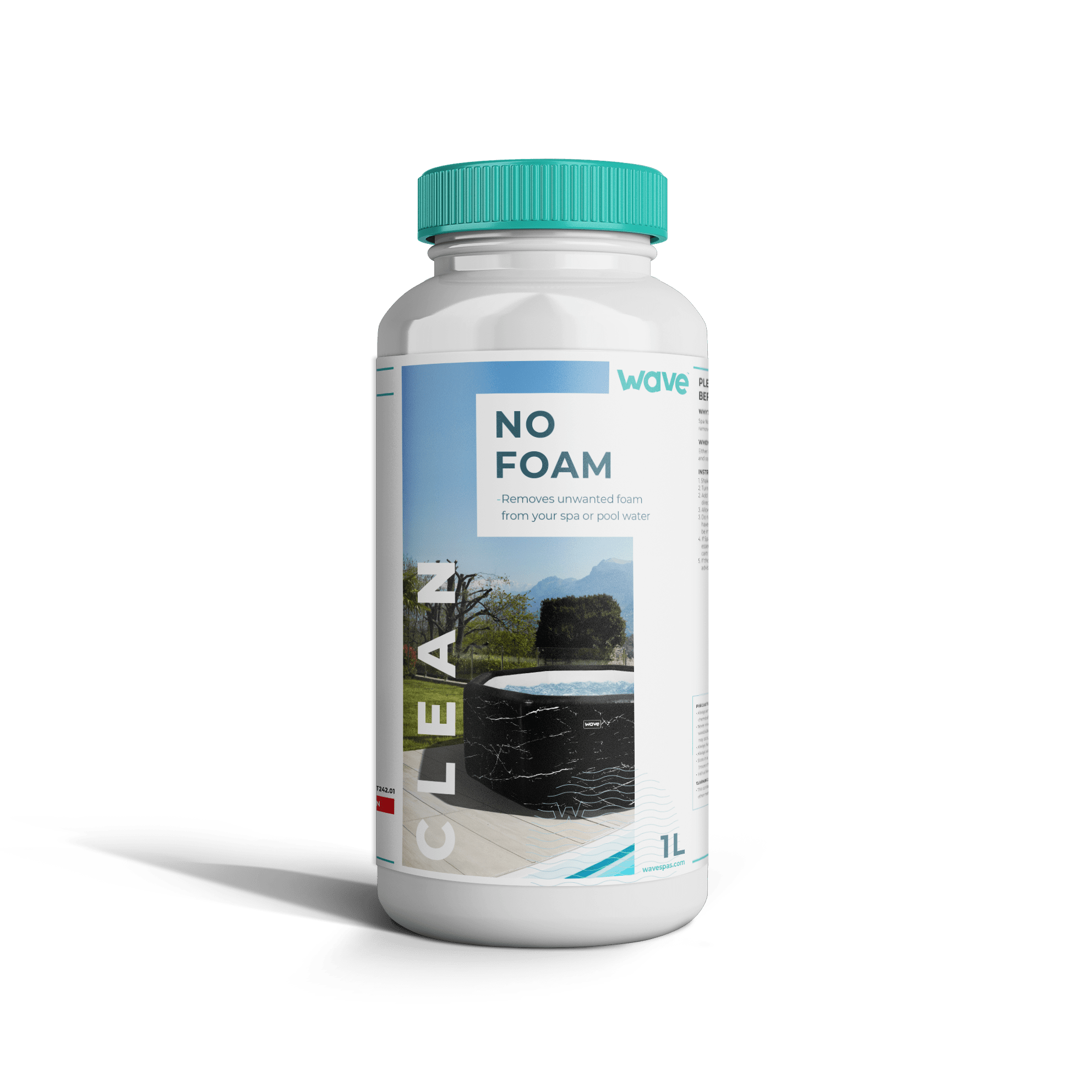 Hot Tub No Foam | Pool and Spa Foam Remover | 1L - Spa Chemicals - Wave Spas USA