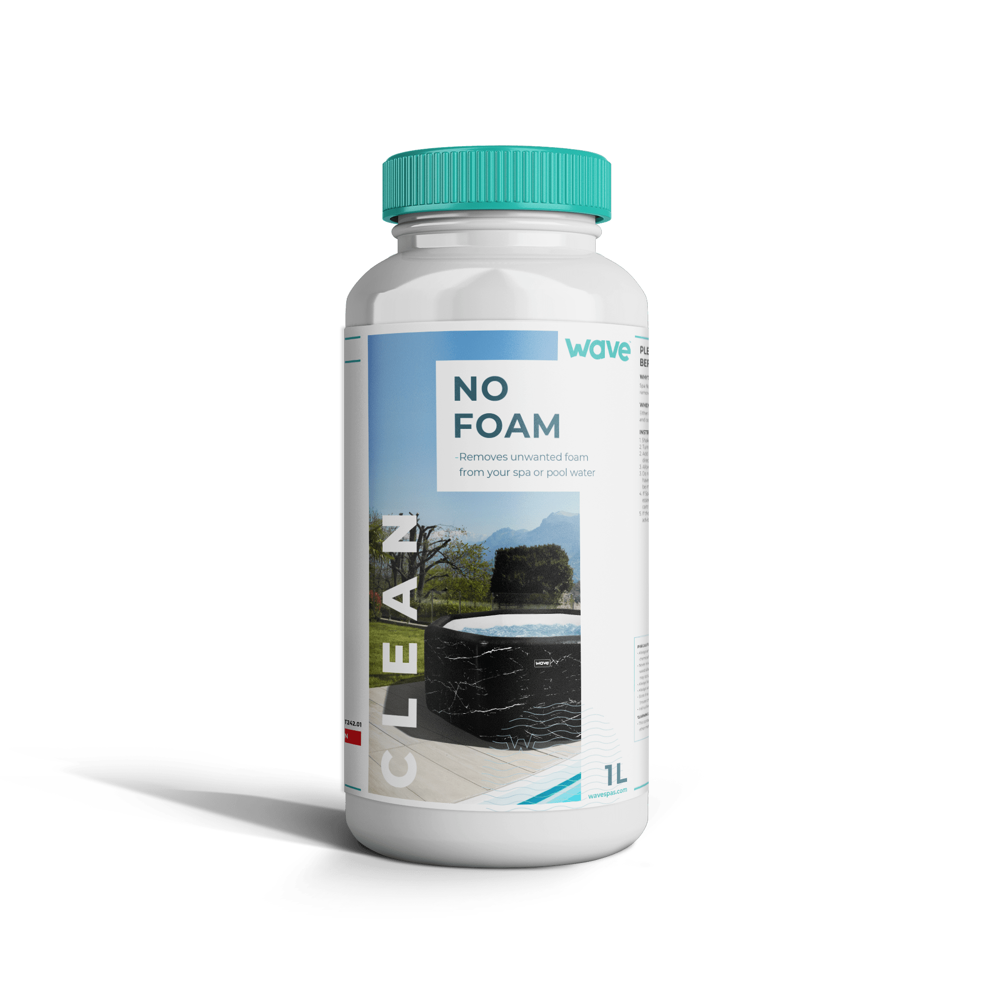 No Foam | Pool and Spa Foam Remover | 1L Chemicals Wave Spas