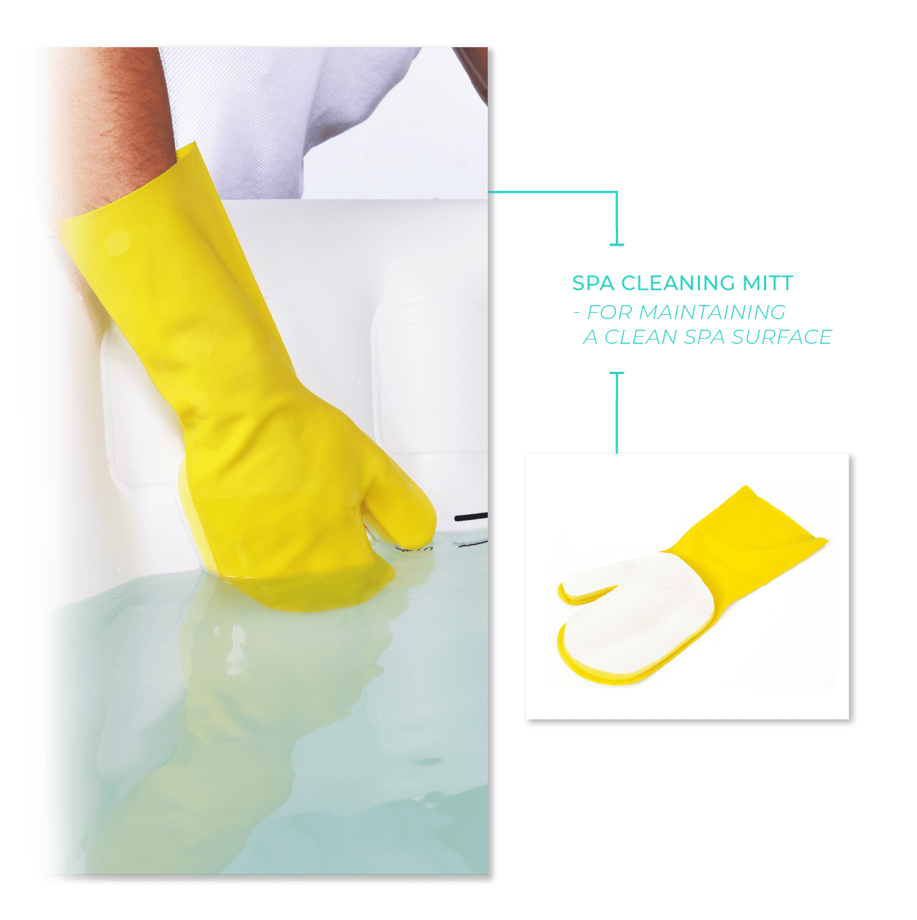 Cleaning Kit | Cleaning Mitt, Net, Brush Cleaning & Maintenance Wave Spas