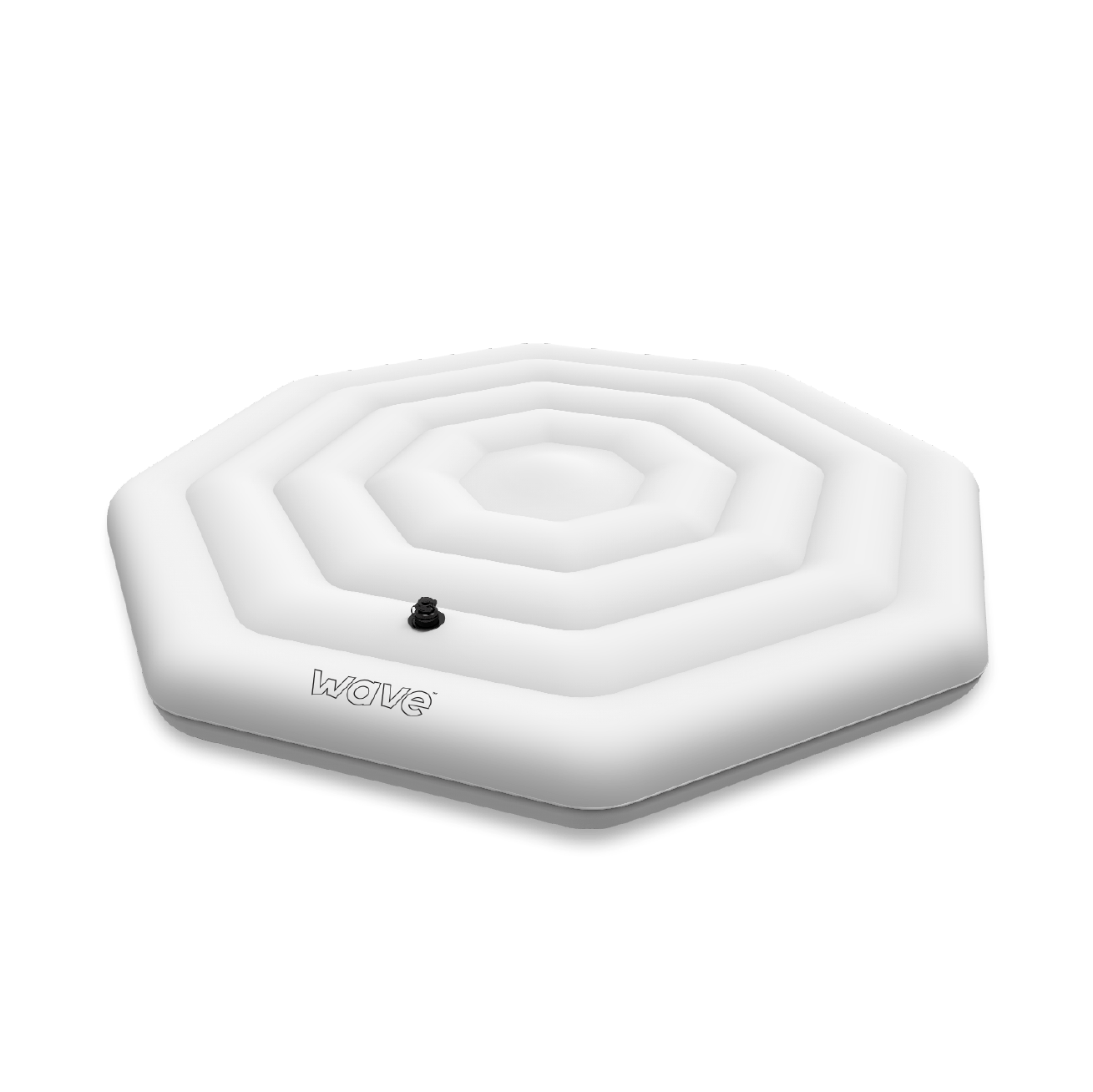 Wave Spa Octagon 6 Person Protective Thermal Efficient Inflatable Cover, White - Insulating Products - Wave Spas USA