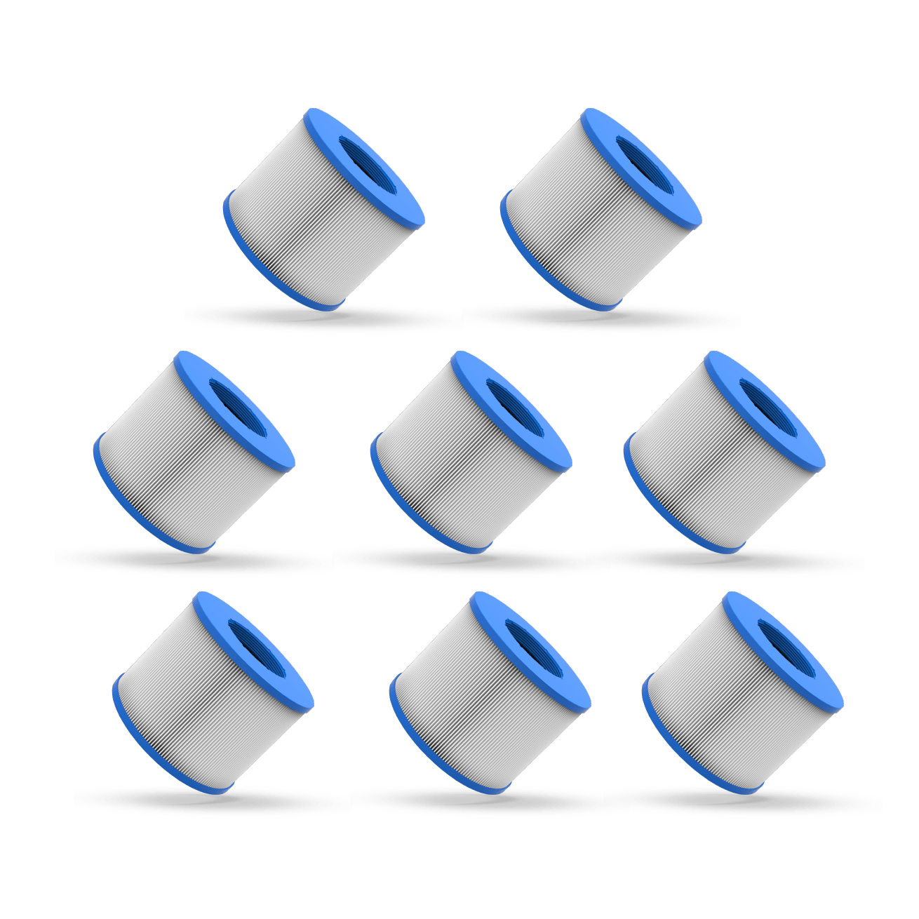 Replacement Filter | Screw-On/Threaded Filters Wave Spas 8 Pack