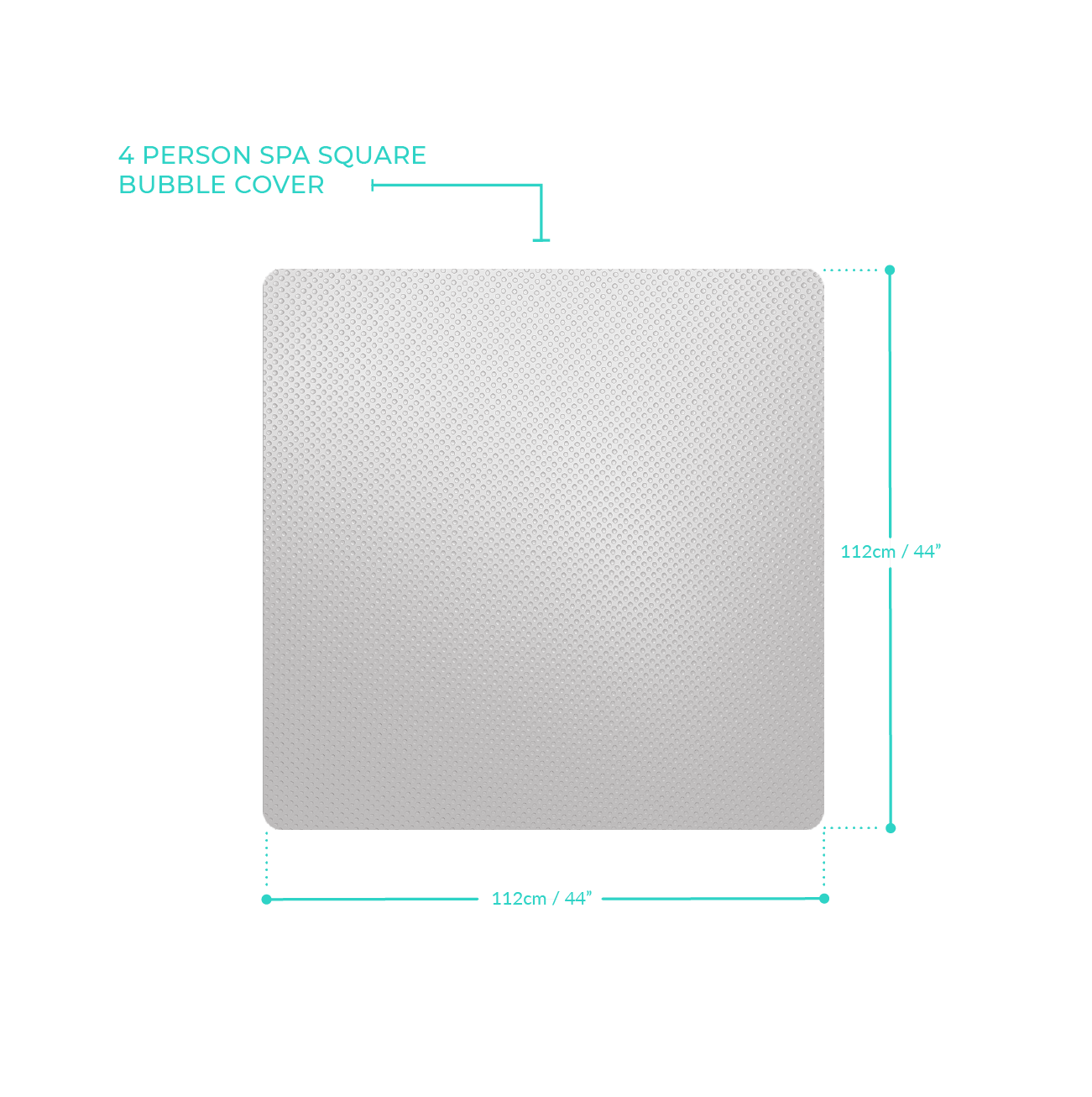 Energy-Saving Eco Liner | Square | 4 Person Insulating Cover Wave Spas