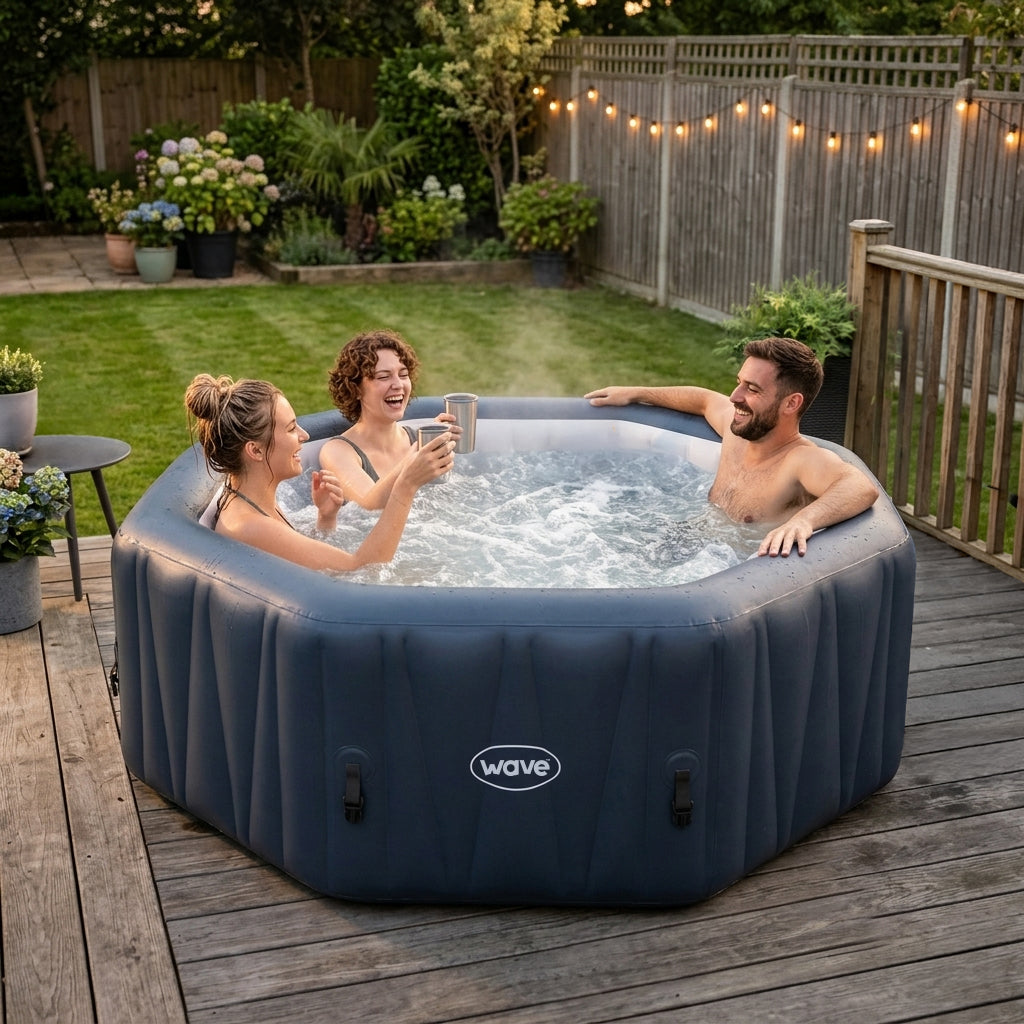 バイオテック AGAIA Bubble SPA 30個×6箱 Aegean | 6-Person Octagonal Inflatable Hot Tub | Portable Spa