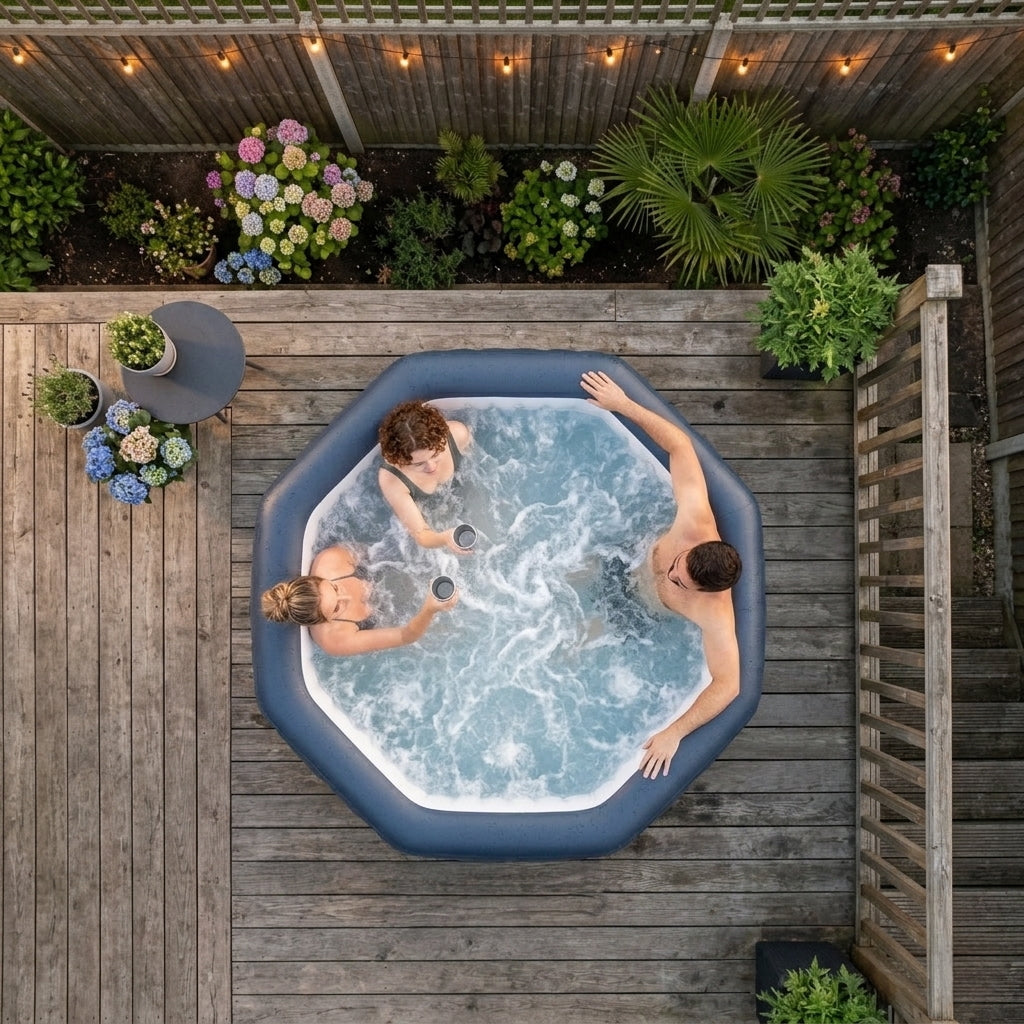 Aegean | 6-Person Inflatable Hot Tub | Built-In Integrated Heater