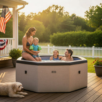 Como | 6-Person Eco Foam Hot Tub | Built-In Integrated Heater