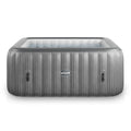 Pacific | 4/6-Person Inflatable Hot Tub | Built-In Integrated Heater | Gray Rattan