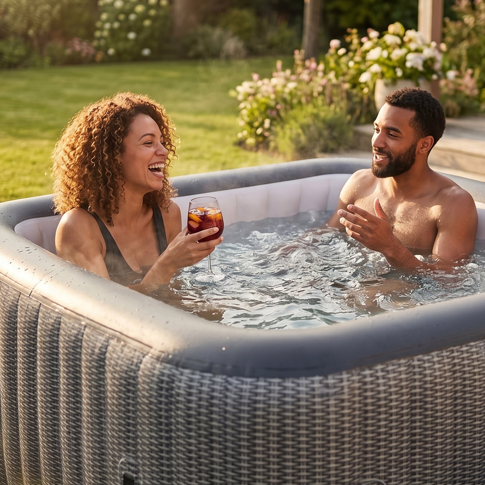 Pacific | 4/6-Person Inflatable Hot Tub | Built-In Integrated Heater