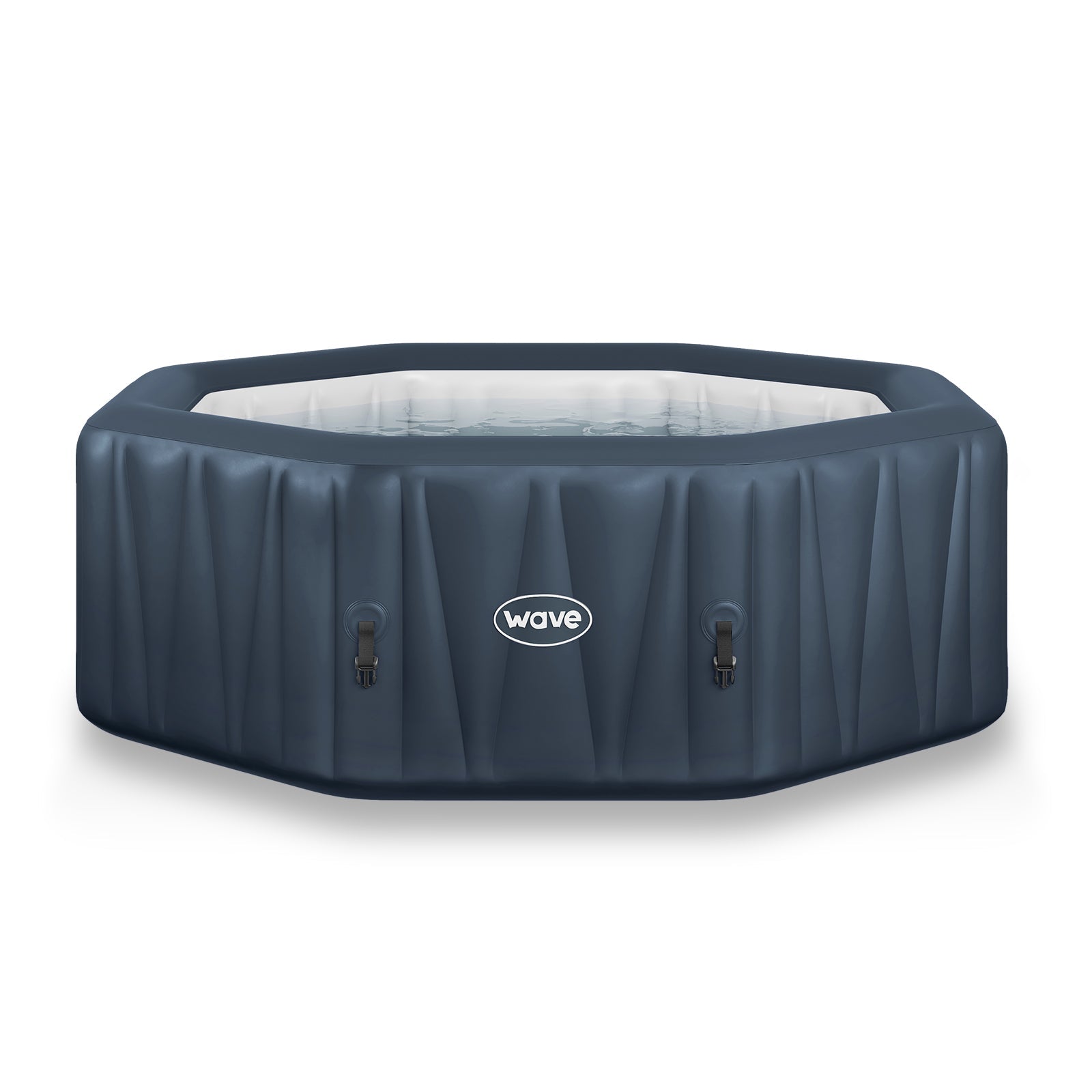 Aegean | 6-Person Inflatable Hot Tub | Built-In Integrated Heater | Navy Inflatable Spa Wave Spas