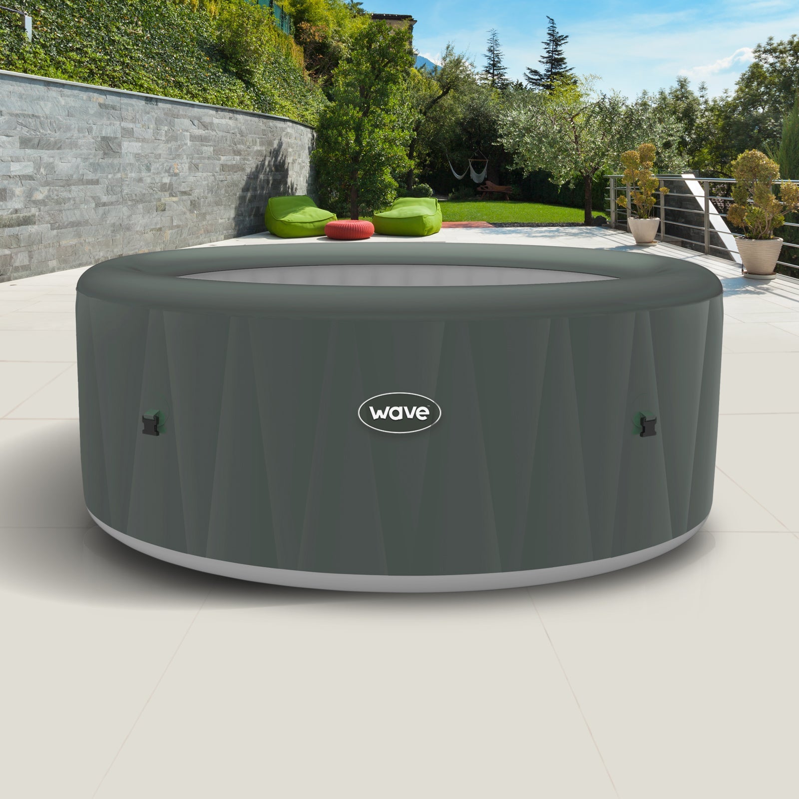 Atlantic | 4/6-Person Inflatable Hot Tub | Integrated Heater | Sage - Inflatable Spa - Wave Spas USA