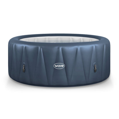 Atlantic | 4/6-Person Inflatable Hot Tub | Built-In Integrated Heater Inflatable Spa Wave Spas Navy Standard 6 Person | 82x25.6"