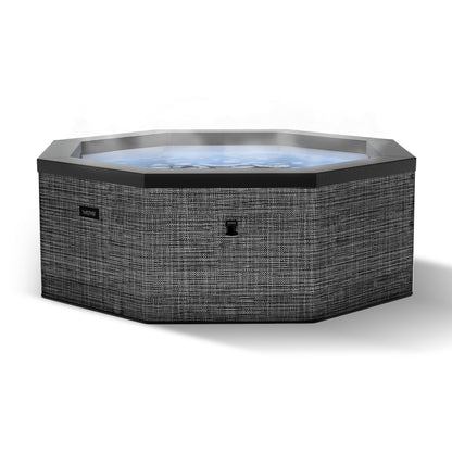 Como | 6-Person Eco Foam Hot Tub | Built-In Integrated Heater Eco Foam Spas Wave Spas Flint Gray Standard 6 Person | 77x27"