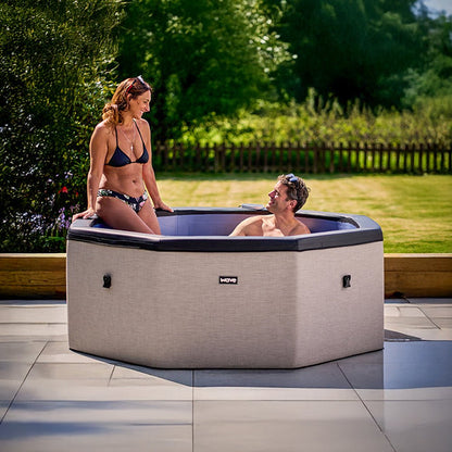 Como | 6-Person Eco Foam Hot Tub | Built-In Integrated Heater Eco Foam Spas Wave Spas