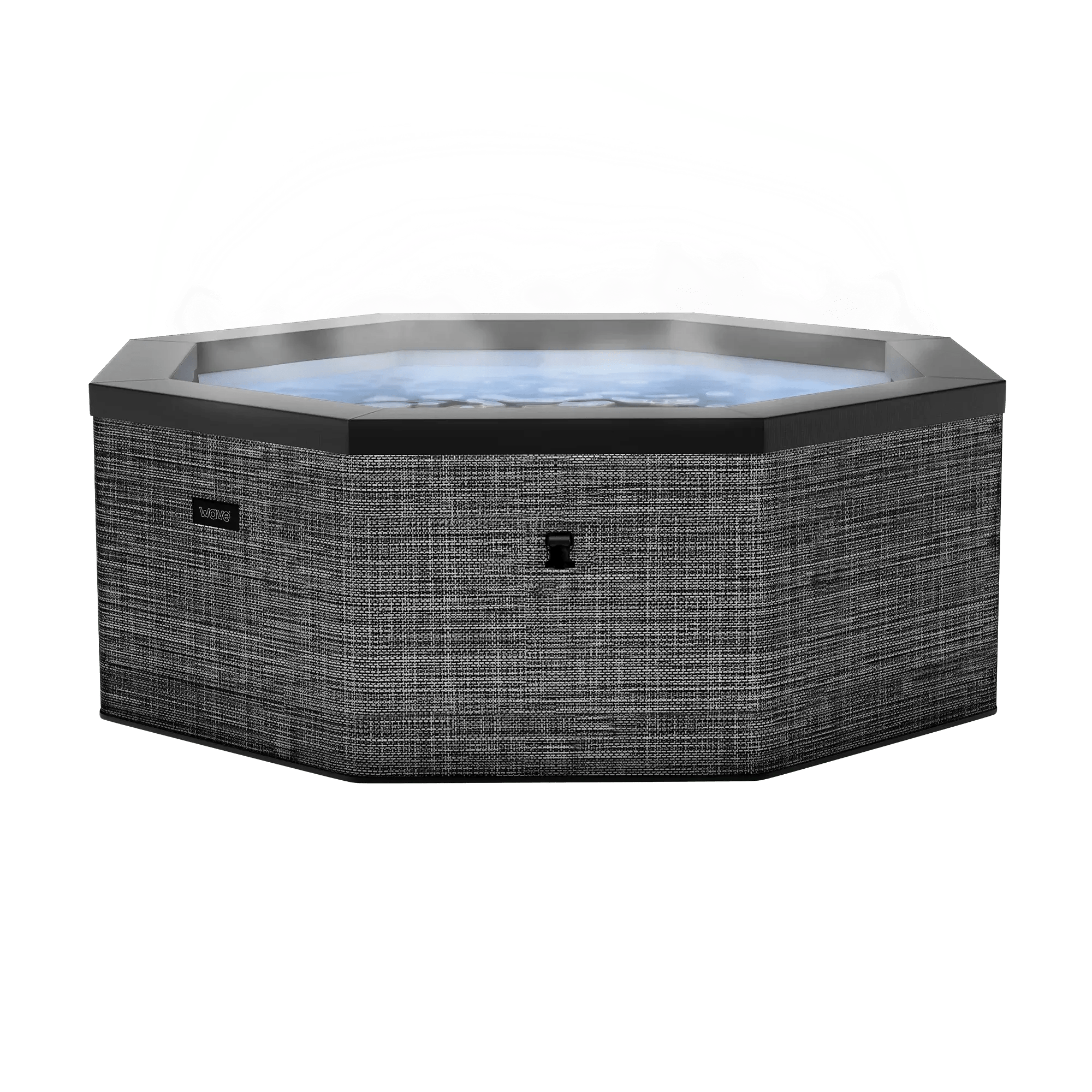 Como | 6-Person Eco Foam Hot Tub | Built-In Integrated Heater | Flint Gray Eco Foam Spas Wave Spas   