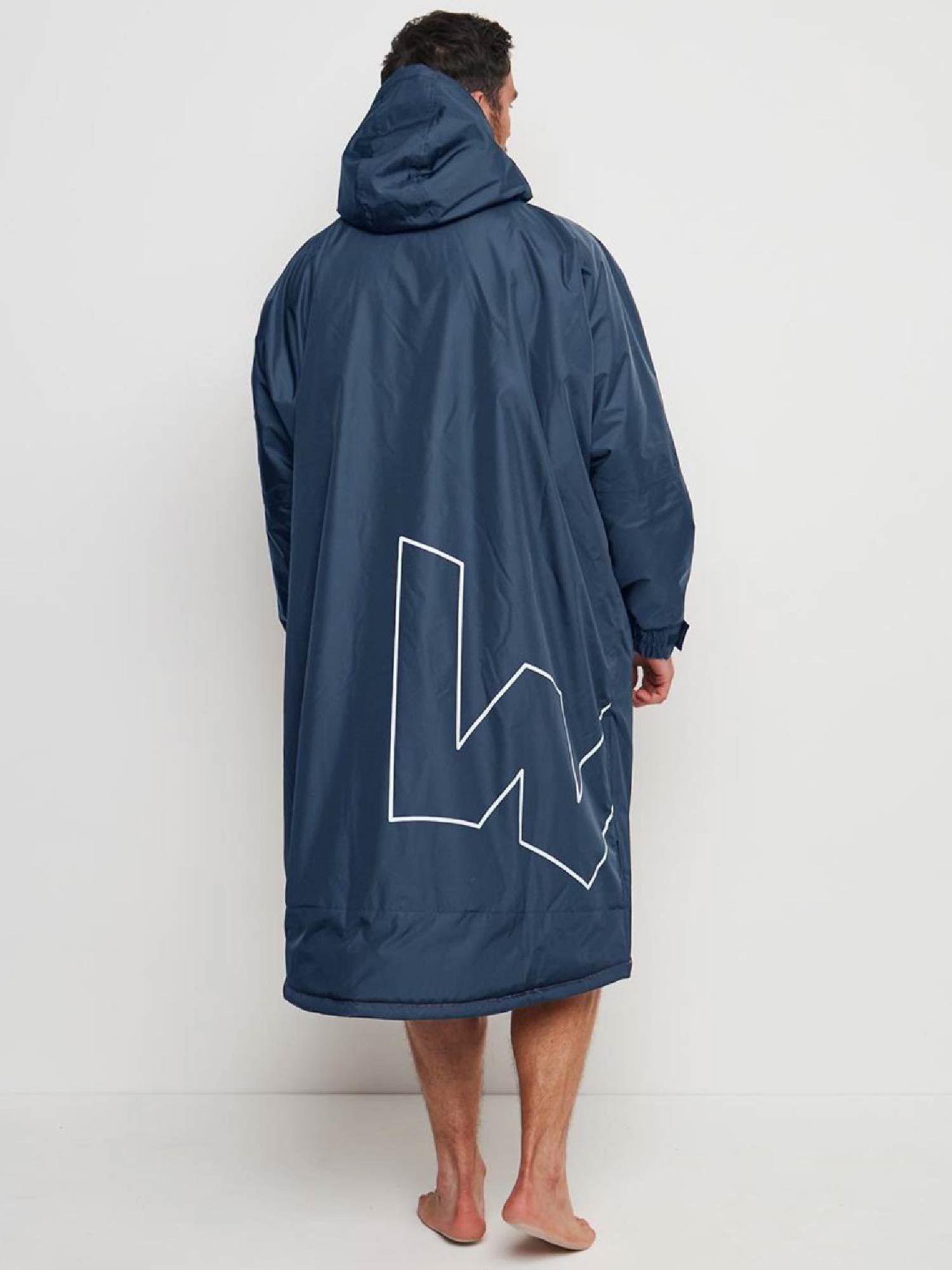 Fleece-Lined Changing Robe | Unisex | Navy  Wave Spas USA   