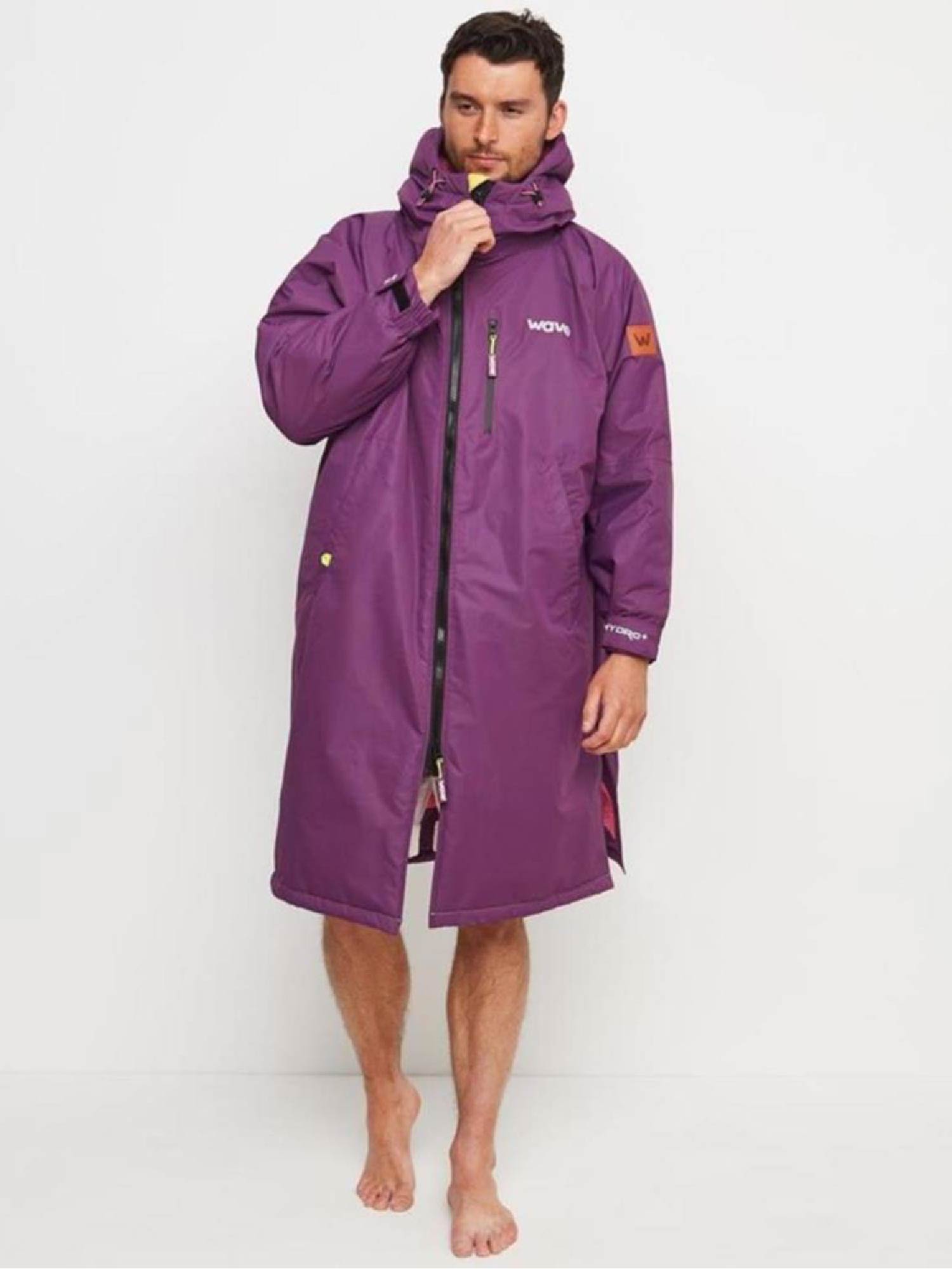 Fleece-Lined Changing Robe | Unisex | Purple Robes Wave Spas USA   