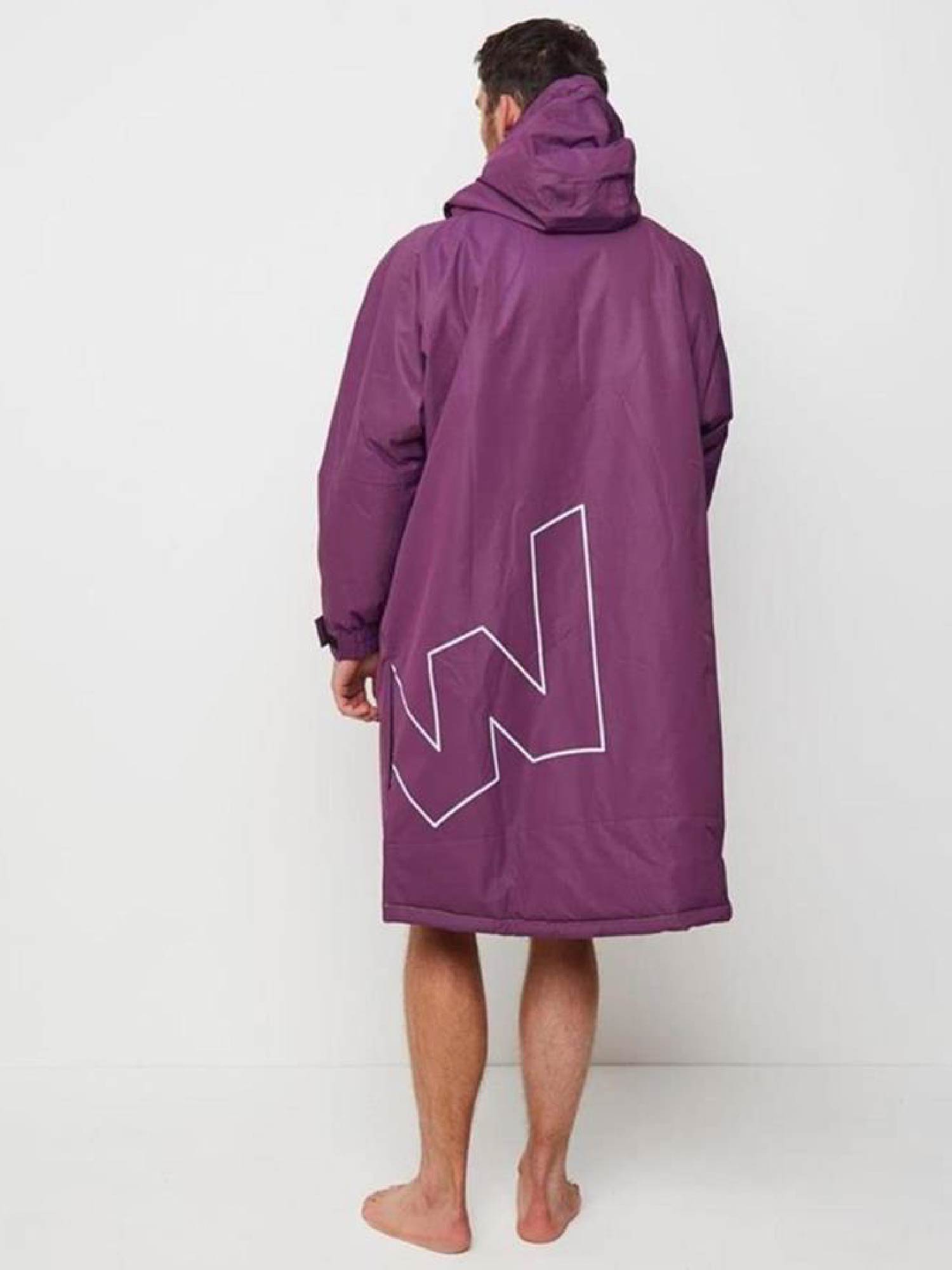 Fleece-Lined Changing Robe | Unisex | Purple Robes Wave Spas USA   