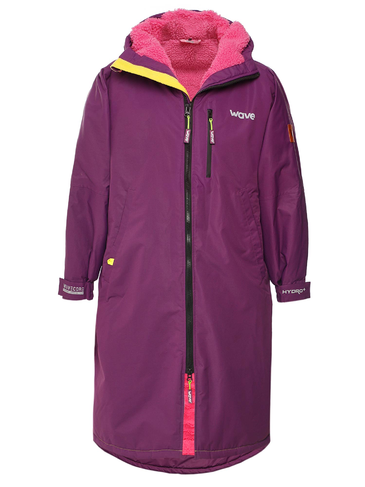 Fleece-Lined Changing Robe | Unisex | Purple Robes Wave Spas USA   