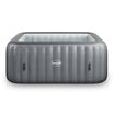 Pacific | 4/6-Person Inflatable Hot Tub | Built-In Integrated Heater | Gray Rattan Inflatable Spa Wave Spas