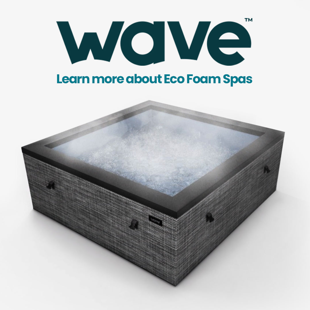 Garda | 4/6-Person Eco Foam Hot Tub | Built-In Integrated Heater | Flint Gray Eco Foam Spas Wave Spas