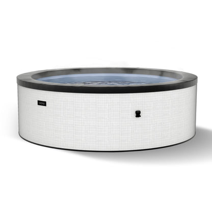 Tahoe | 4/6-Person Eco Foam Hot Tub | Built-In Integrated Heater Eco Foam Spas Wave Spas Pebble White Standard 4 Person | 61x27"