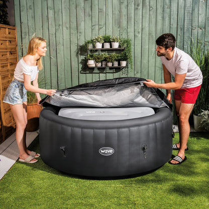 Thermally Efficient Inflatable Cover | Round | White Covers Wave Spas
