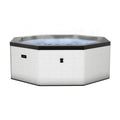 Como | 6-Person Eco Foam Hot Tub | Built-In Integrated Heater | Pebble White Eco Foam Spas Wave Spas   