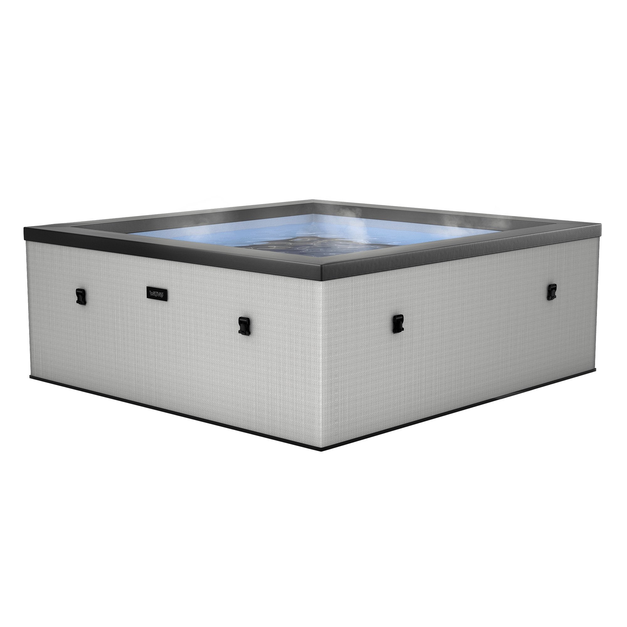 Garda v2 | 4/6-Person Eco Foam Spa | Integrated Heater | Graphite Gray - Wave Spas USA