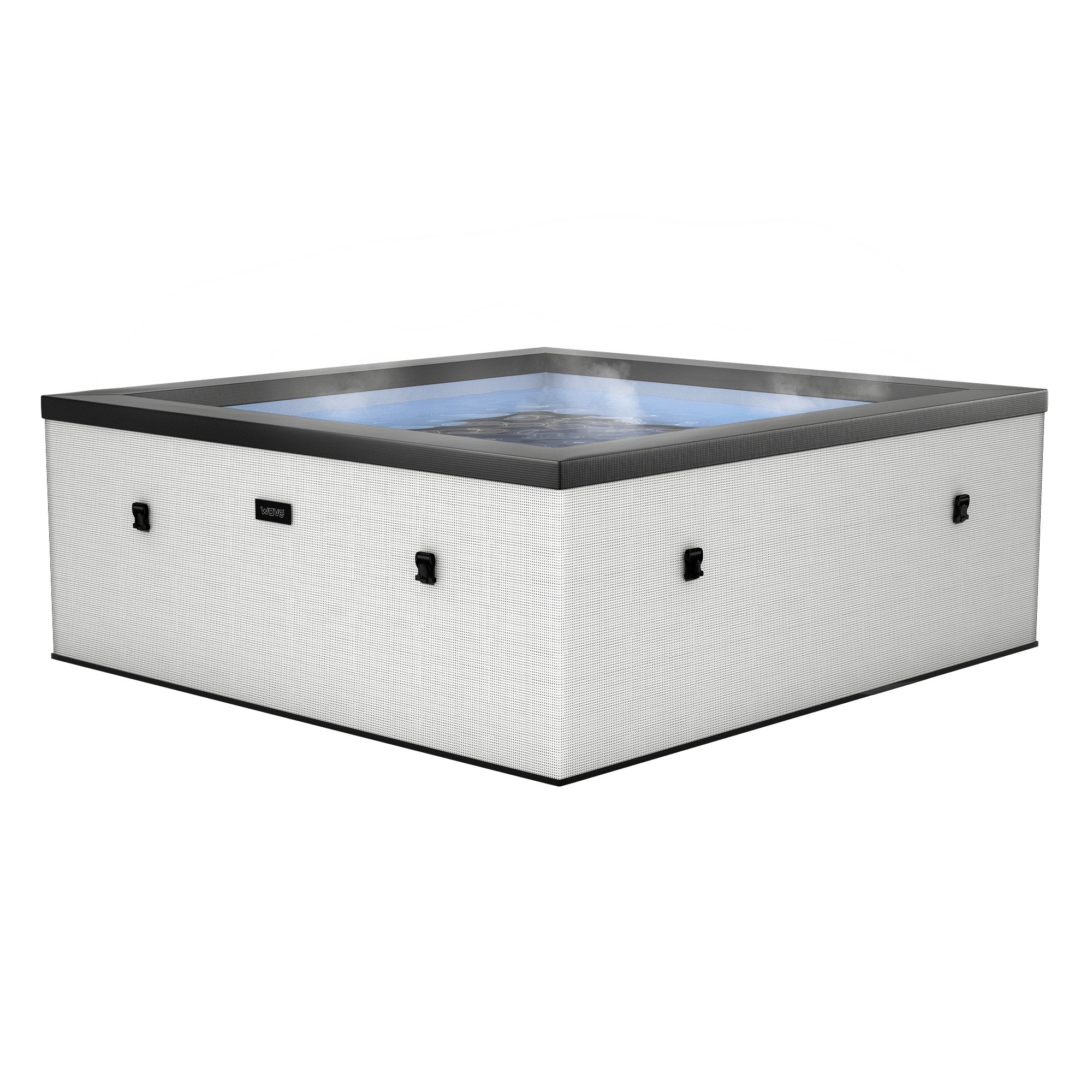 Garda v2 | 4/6-Person Eco Foam Spa | Integrated Heater | Pebble White - Wave Spas USA