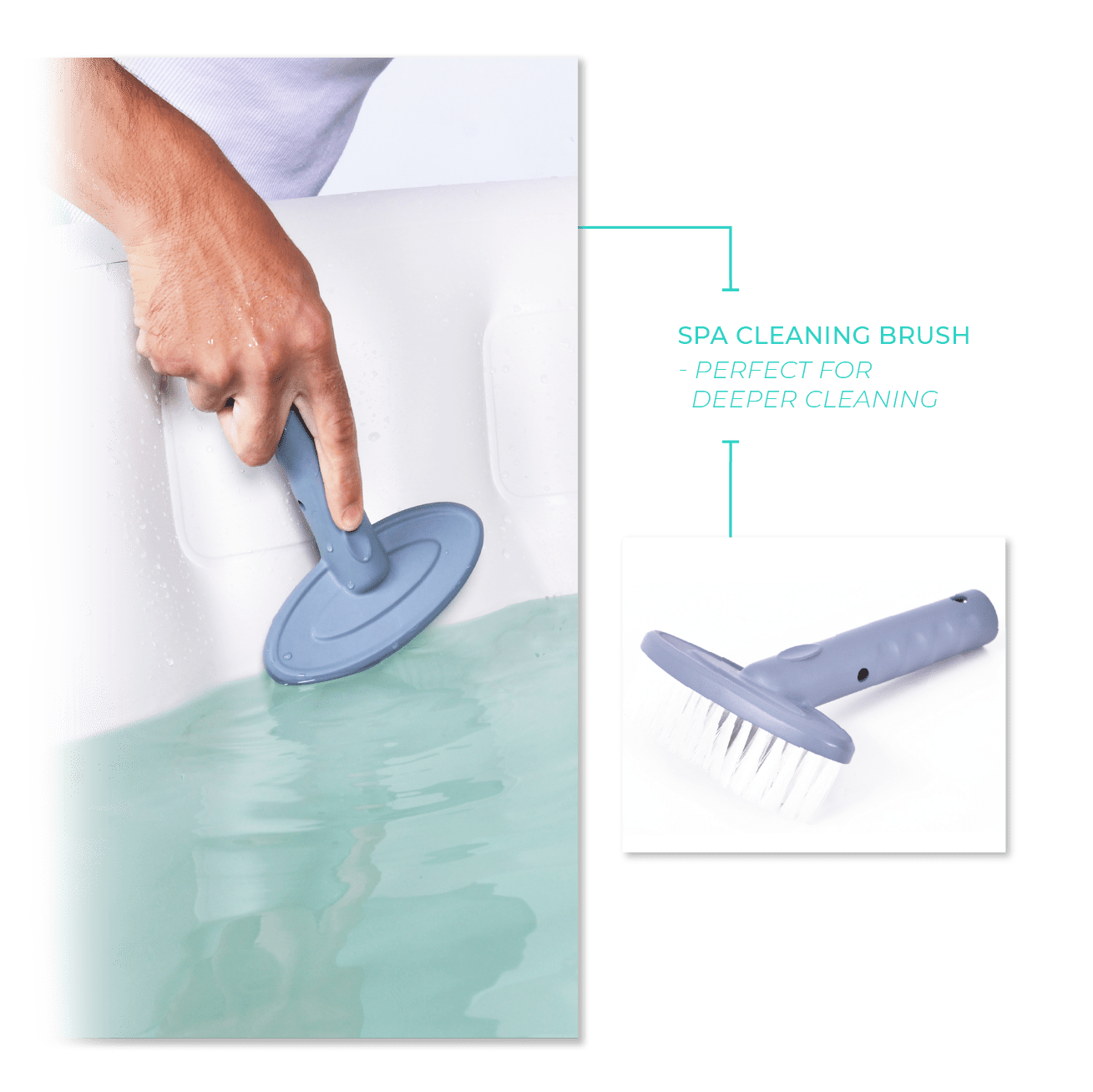 Wave Spa 3-in-1 Cleaning Kit - Cleaning Mitt, Net & Brush - Wave Spas USA