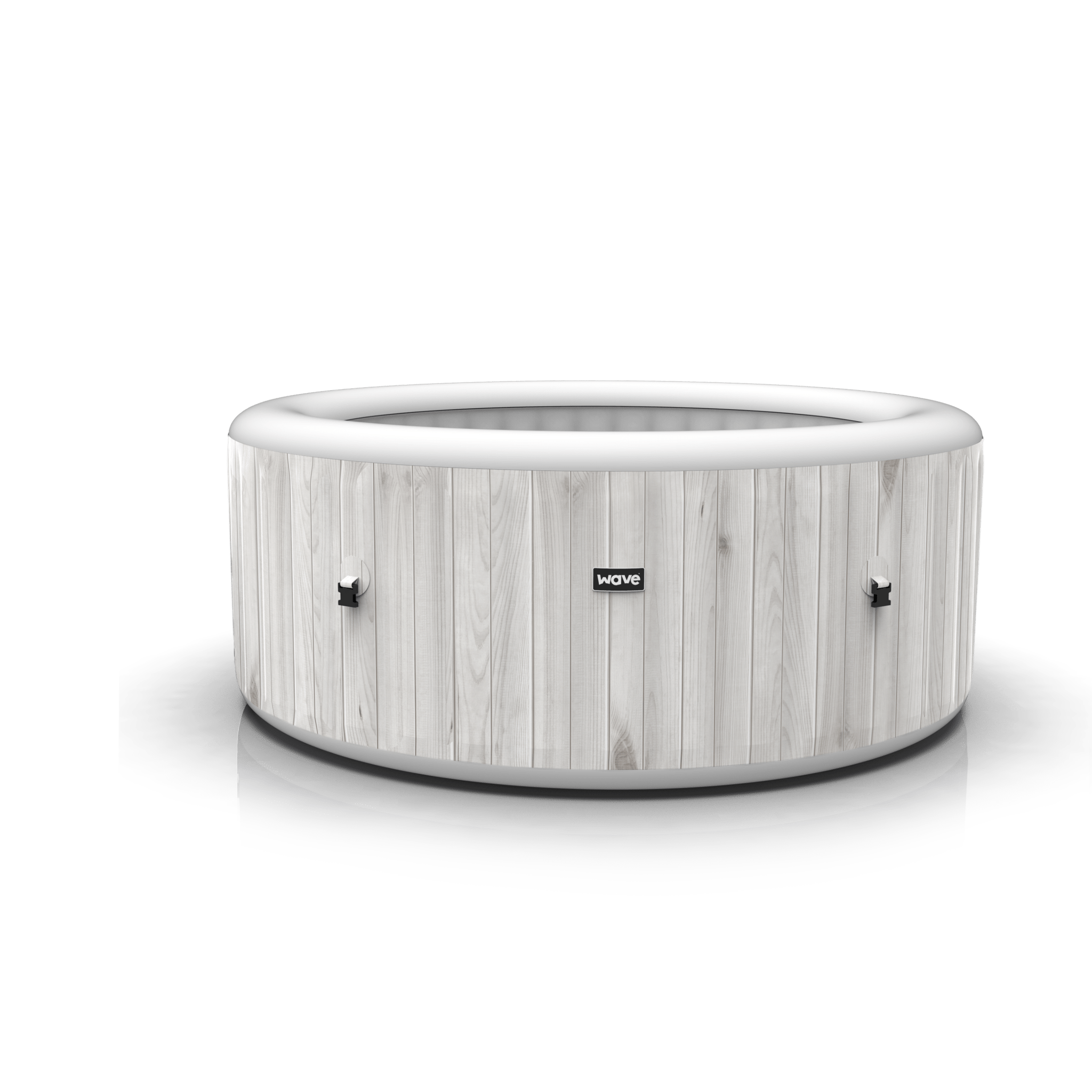Wave Spa Atlantic Plus 6 Person White Wood External Liner - Body Replacement - Hot Tub Liner - Wave Spas USA