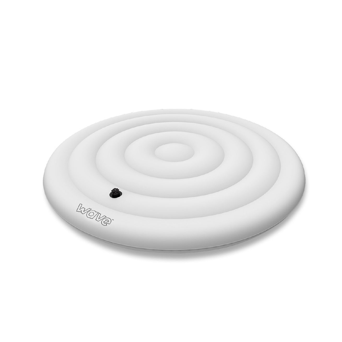 Wave Spa Round 4 Person Protective Thermal Efficient Inflatable Cover, White - Insulating Products - Wave Spas USA